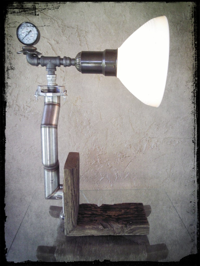 Recycled Stainless Steel DIY Pipe Lamp 1 - Desk Lamps - iD Lights